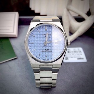 Đồng hồ nam Ti$$0t PRX Powermatic 80 “Ice Blue” T137.407.11.351.00P, Full box, Luxury diamond watch