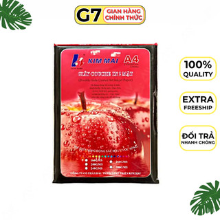 Tập giấy in ảnh couche 2 mặt bóng định lượng 160/200/240/260/300gms,giấy in phun Kim Mai