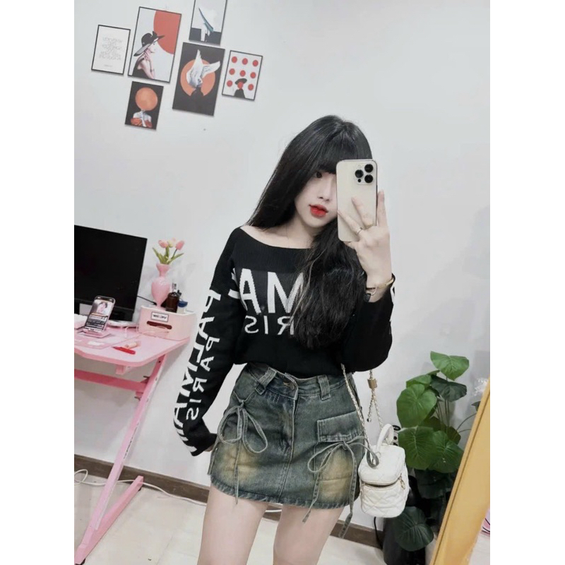 Quần Giả Váy Bigsize 40-90kg Phối Dây Nơ Điệu Đà, Chân Váy Jean Bigsize Ms2035 | BigBuy360 - bigbuy360.vn