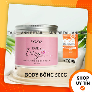 Kem Body Bông Dưỡng Trắng Da Onaya 500g - 8938540224070
