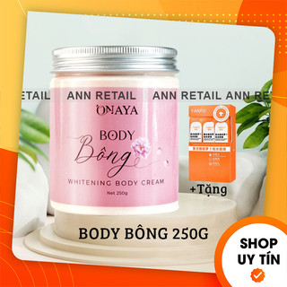 [Tặng son] Kem Body Bông ONAYA 250g dưỡng trắng da toàn thân - 8938540224063
