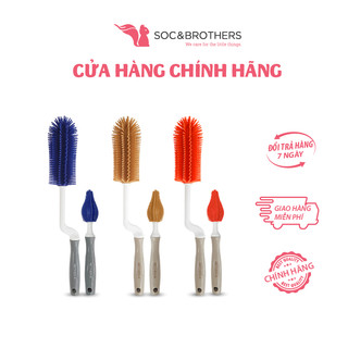 Bộ cọ bình sữa, núm ti Silicone Mother-K nhiều màu