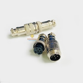 Combo 2 Jack GX16-6P nối dài (đực+cái)
