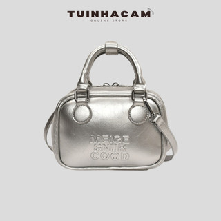 Túi xách nữ mini Tuinhacam túi bowling cầm tay Hàn Quốc dành cho nữ 2024 hợp thời trang dáng vuông đeo chéo đa năng 120b