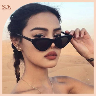 Kính râm thời trang dáng mắt mèo trendy TẶNG HỘP KÍNH son.accessories