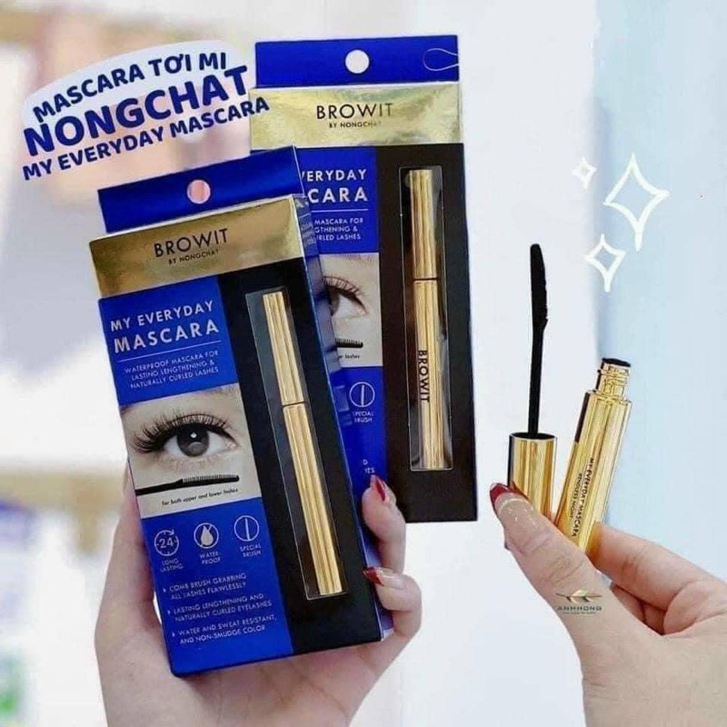 Mascara Browit Nongchat chuốt mi làm dày và dài cong mi