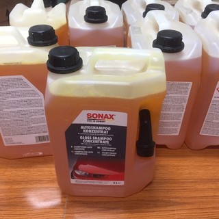 Nước rửa xe - Sonax Gloss Shampoo Concentrate - 5L ( Shampoo Rửa Xe Bóng Loáng Đậm Đặc (1:200)