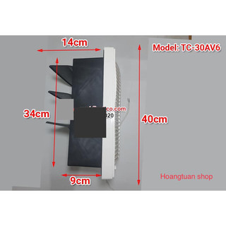 ( lỗ tường 35x35 cm) Quạt thông gió  Tico 30AV6.