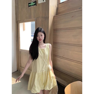 (ORDER)- Đầm nữ kiết kế dáng rộng trẻ trung kiểu gà con phong cách Hàn Quốc mới