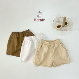  Quần sooc đùi linen kaki mềm bé trai bé gái unisex BERNIE phong cách hàn quốc 7kg đến 30kg 
