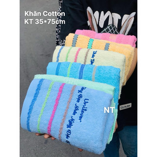 Khăn tắm cotton nhiều màu 35cm x 75cm