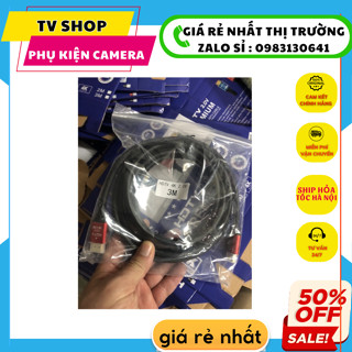 Cáp HDMI 1.5m 3m 5m 10m lõi đồng HDTV 4K*2K (19+1) - Dây HDMI To HDMI tròn chuẩn FULL HD 1080p