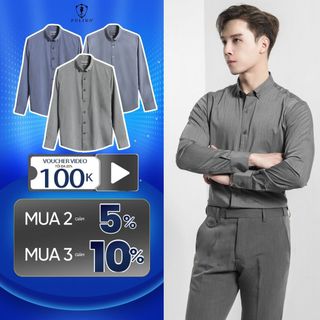 Áo sơ mi dài tay ,sơ mi nam Polido Họa Tiết Kẻ kiểu dáng slimfit chất vải sợi tre mềm mịn thoải mái co giãn thời trang