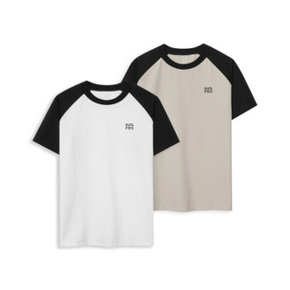 Áo thun nam HAFOS ICON cổ tròn tay phối raglan vải Cotton cao cấp , Áo phông nam chuẩn form Menswear