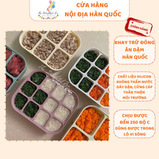 Khay Trữ Đông Silicon Hàn Quốc Trữ Thức Ăn, Đồ Ăn Dặm Cho Bé