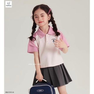 Bộ Melisa gấu wh0au chân váy bé gái