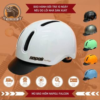 Mũ bảo hiểm napoli falcon - nón bảo hiểm xe đạp napoli falcon nửa đầu
