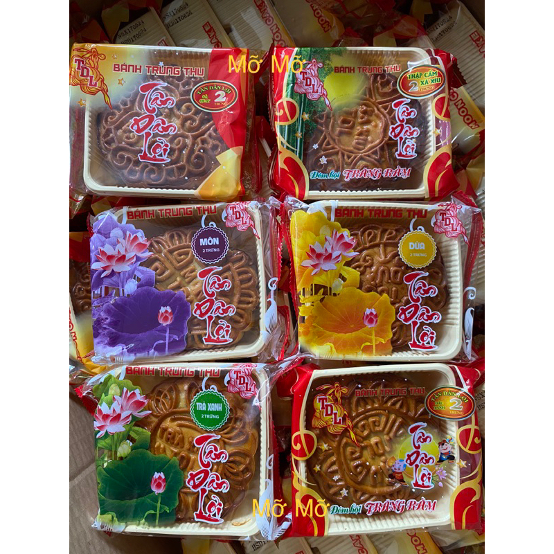  Bánh Trung Thu Tân Dân Lợi 200g 2 trứng  - Đặc Sản Bến Tre 