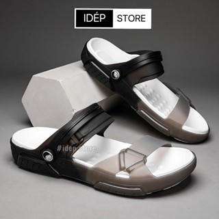 Giày đi mưa - Dép sandal nhựa dẻo nam nữ có quai hậu đi biển, đi làm siêu nhẹ thoáng khí iDÉP GL021