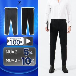 Quần âu nam Polido Sidetab chất liệu cotton thoáng mát chuẩn form kiểu dáng slimfit ôm nhẹ thoải mái thời trang