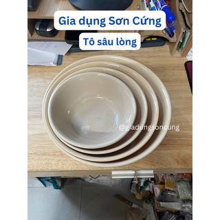 [ combo 5 cái] Tô chén dĩa melamine màu nâu
