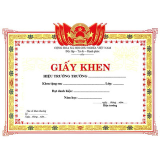Giấy khen học sinh theo yêu cầu th thcs thpt
