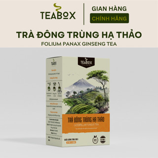  Trà Đông Trùng Hạ Thảo Bồi Bổ Cơ Thể Tăng Cường Sinh Lực | Hộp 30 túi lọc x 3g Teabox