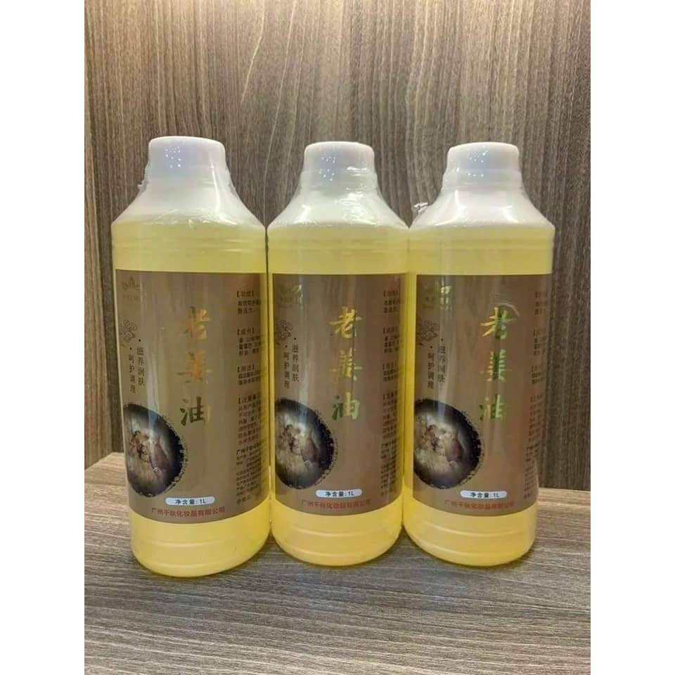 Tinh Dầu Thuốc Bắc, Dầu Massage Đông Y Cổ Vai Gáy Bằng Thảo Dược Thiên Nhiên Dung Tích 1000ML