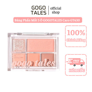 [GOGO TALES] Bảng Phấn Mắt 5 Ô GOGO TALES Caro Hồng Pastel Nhũ lì Soft Mist Color Eyeshadow Palette (GT630)