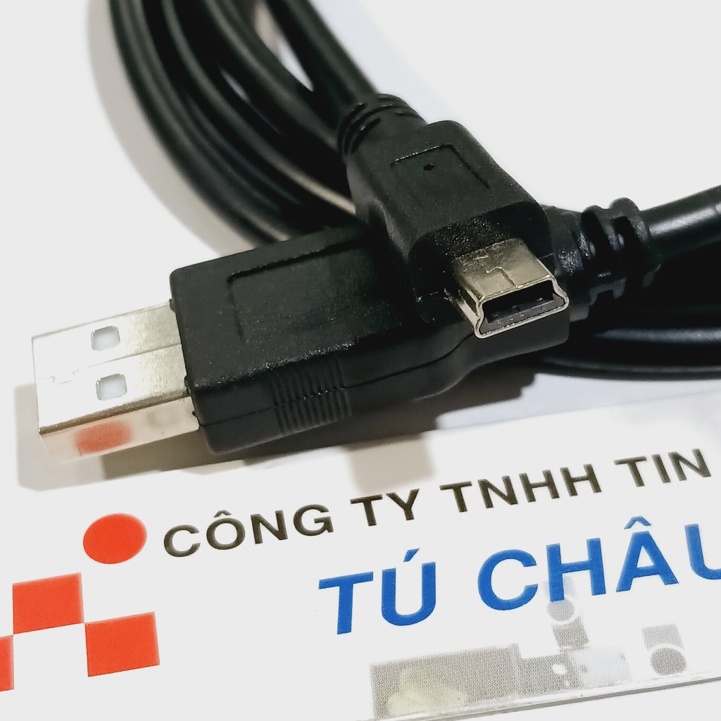 Cáp Mini USB: USB 2.0 ra Mini USB (Hình Thang - KTS Mp3) / Cáp dài 1.5m
