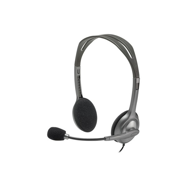 Tai nghe chụp tai Logitech H110 có dây 2 jack 3.5mm có mic chính hãng bảo hành 24 tháng | BigBuy360 - bigbuy360.vn