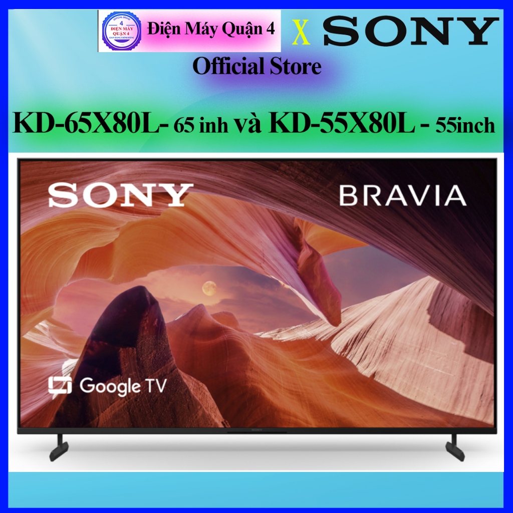 Sony 65X80L - Google Tivi Sony 4K 65 inch KD-65X80L - Hàng chính hãng - Miễn Phí lắp đặt