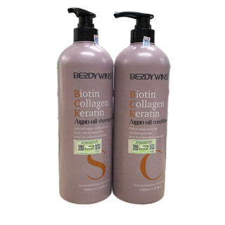 Gội xả siêu mềm mượt Arganoil Berdywins 1000mlx2 ( New 2024 )