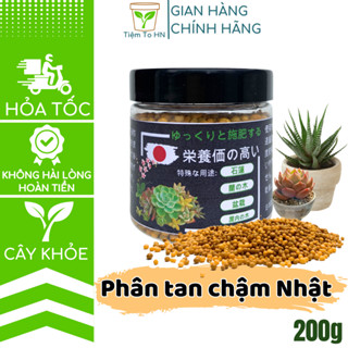 Phân tan chậm Nhật Bản loại phân bón tốt nhất cho cây sen đá, hoa lan, xương rồng, bonsai hũ 200g lên màu ra hoa Tiệm To