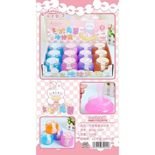Hộp Slime Đồ chơi slam charm hoa quả vỏ sò kim tuyến