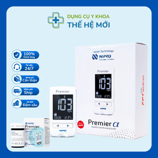 TẶNG 01 HỘP QUE Nipro KHI MUA Máy đo đường huyết Nipro Premier Alpha