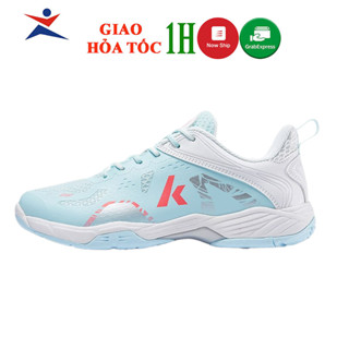 Giày cầu lông kawasaki B3322 mẫu mới màu xanh ngọc dành cho nam và nữ bảo hành 12 tháng nhẹ êm chân thoáng khí bám sân