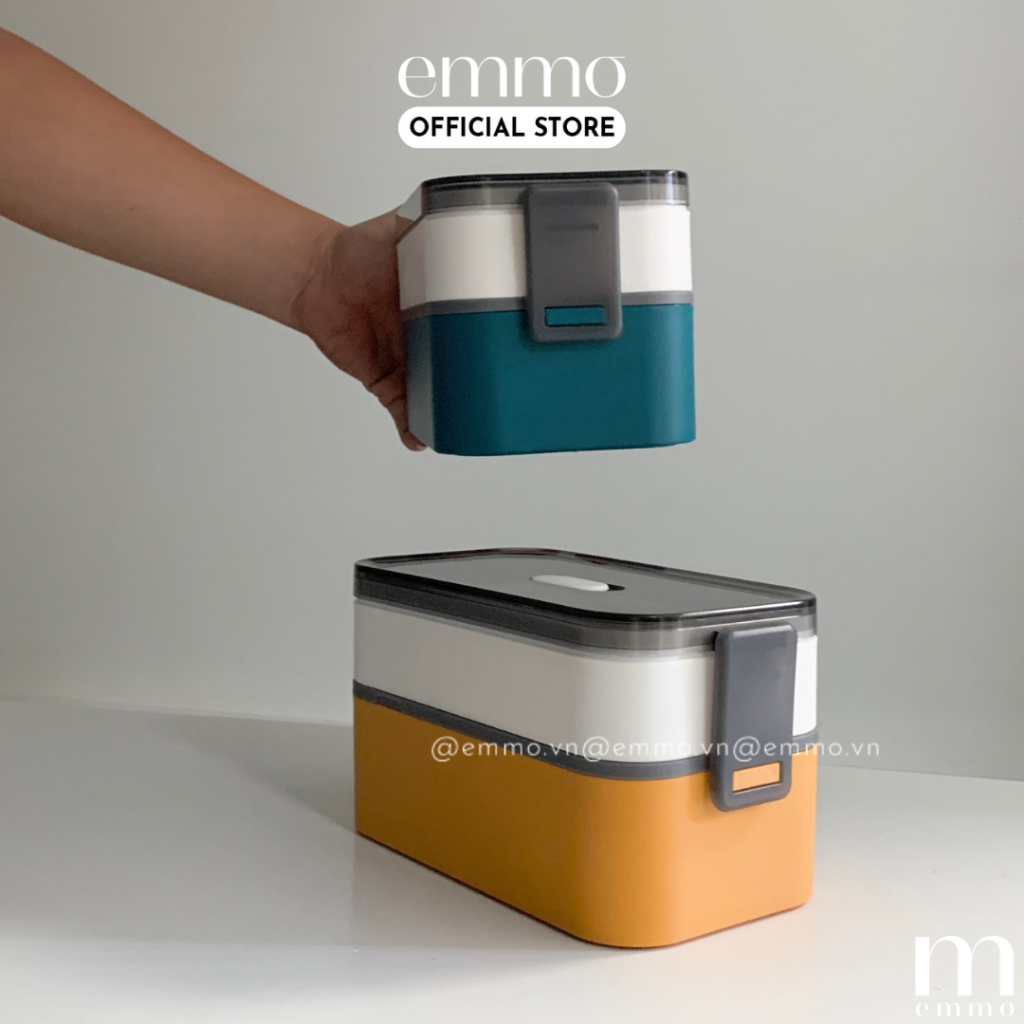 HỘP CƠM VĂN PHÒNG 2 TẦNG CAO CẤP EMMO – LUCHTIME