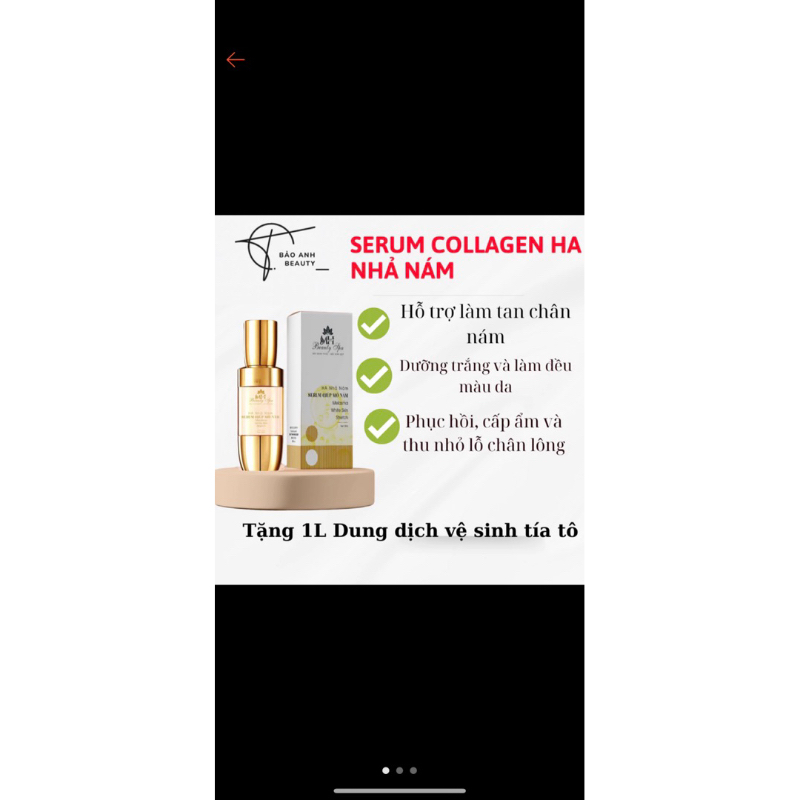 Serum nhả nám HA Collagen MH Beauty Spa ⚡ CHÍNH HÃNG ⚡ Tinh chất mờ tận gốc nám tàn nhang, cải thiện