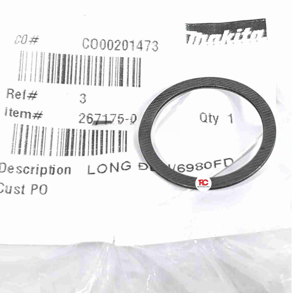 Long đền dùng cho máy, DHR182, HR184, DTD134, DTD136, DTD146,DTD156 MAKITA, 267175-0 chính hãng | HÙ