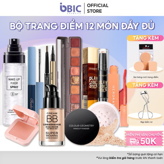 Bộ trang điểm cá nhân chuyên nghiệp đầy đủ 12 món cao cấp cho nàng sành điệu đi chơi tiện lợi Biccosmetic