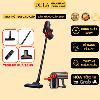 Máy Hút Bụi Cầm Tay DELADEP Lực Hút Mạnh Công Suất 600W , Cải Tiến Thế Hệ Mới,Máy Cầm Tay 3 Đầu Hút - MHB06