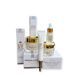 Combo 4 món sâm vàng kem cao nám + kem sâm+ serum+ kem chống nắng+ sâm vàng - dưỡng trắng làm đều màu da