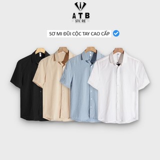 Áo Đũi Nam, Áo Đũi Cộc Nam Chất Đũi Nhật Siêu Mát, Dáng Trẻ Trung Cao Cấp - atb shop