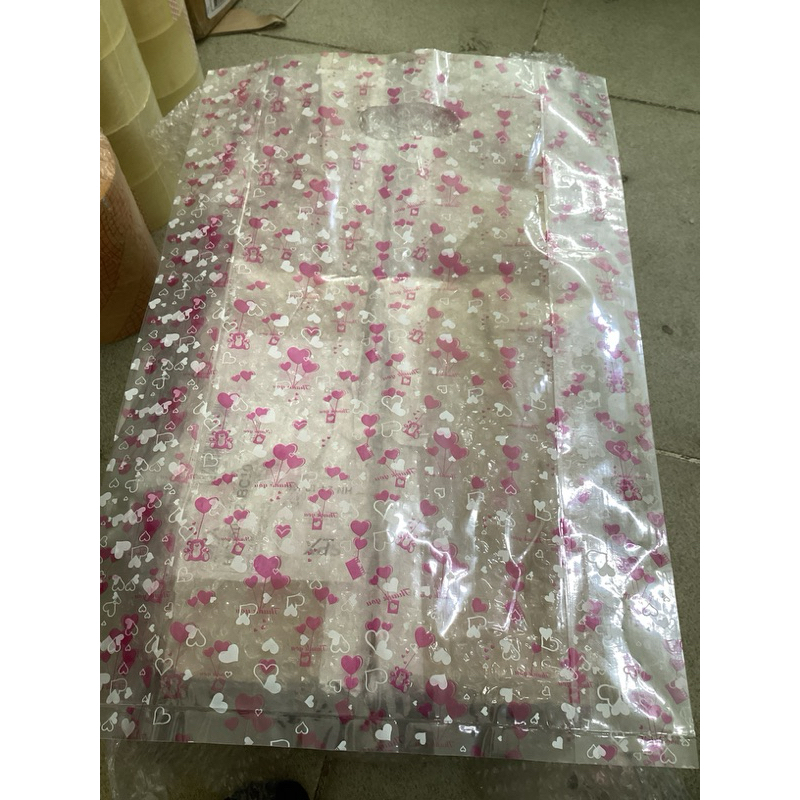 1kg  túi nilong trong in hình hoàn tiết hột xoài