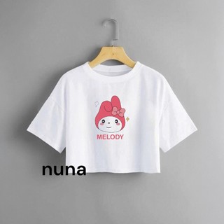 Áo Croptop Thun Nữ Form Rộng Tay Ngắn Cổ Tròn Hình In cao cấp 0041