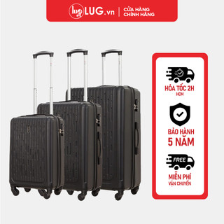 Combo 3 Vali Nhựa LUG Aber MHL010 , Nhựa ABS Hạn Chế Trầy Xước, Khóa Số Bảo Mật An Toàn