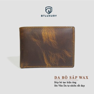 Ví Nam RAVEN, Da Bò Sáp Wax Nhập Khẩu, Chất Da Bền Bỉ, Càng Dùng Càng Bóng Đẹp, Ví Da Nam Thương Hiệu BTLUXURY