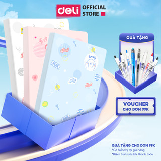 File Đựng Tài Liệu File Lá Học Sinh Deli Đa Năng A4 30/40/60 Lá Màu Pastel Kẹp Lá Tệp Đựng File Siêu Âm Họa Tiết Cute