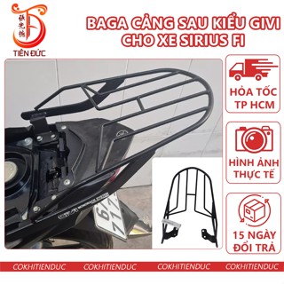 Cảng Sau Givi Xe Sirius Fi Sơn Tĩnh Điện Đen Ba ga Baga Tay Dắt Nắm Sau Xách Si rút Cản Kiểu Gi vi